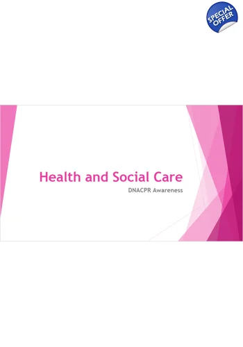 DNACPR Awareness Training Resources