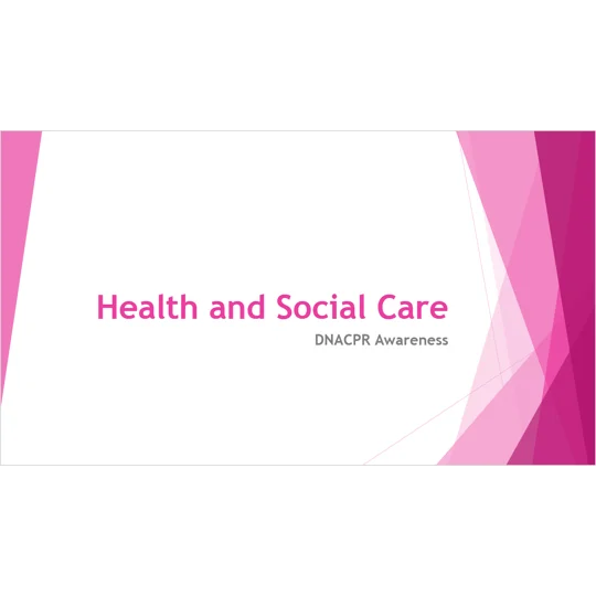 DNACPR Awareness Training Resources