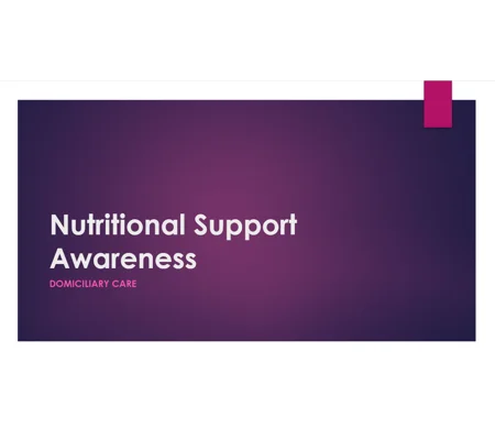 Nutritional Support Domiciliary Care Training Resources