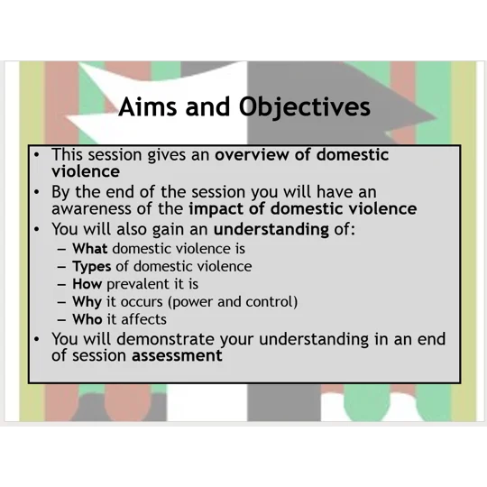 Domestic Violence Awareness Training Resources