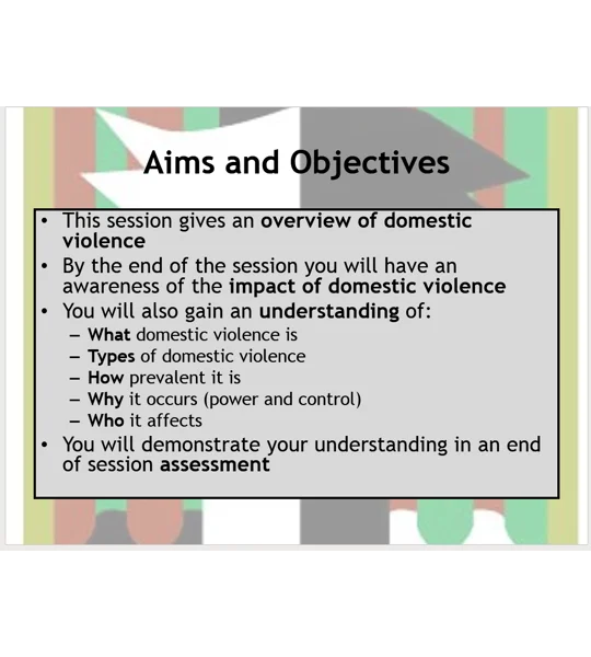 Domestic Violence Awareness Training Resources