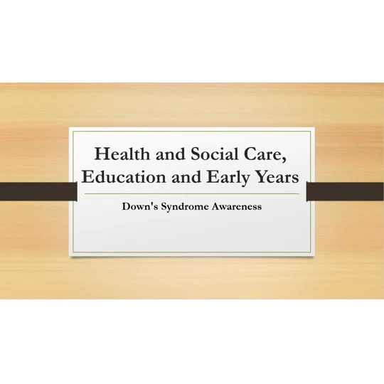 Down's Syndrome Awareness Training Resources