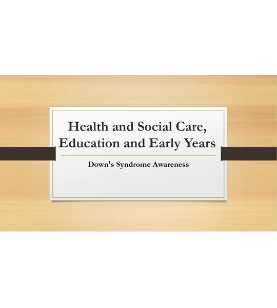 Down's Syndrome Awareness Training Resources