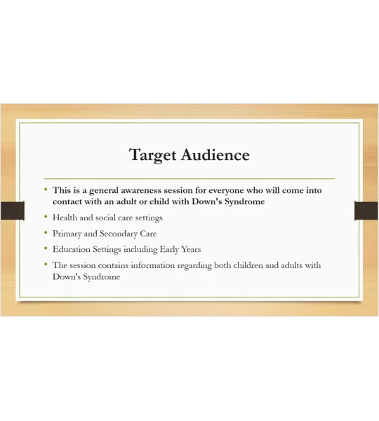 Down's Syndrome Awareness Training Resources