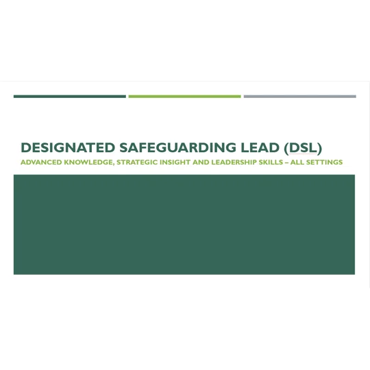Safeguarding Designated Safeguarding Lead DSL) Training Resources