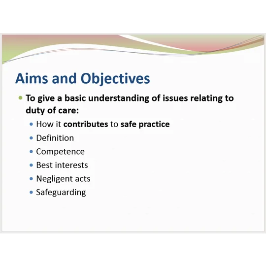 Duty of Care Awareness Training Resources