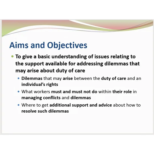 Duty of Care Awareness Training Resources