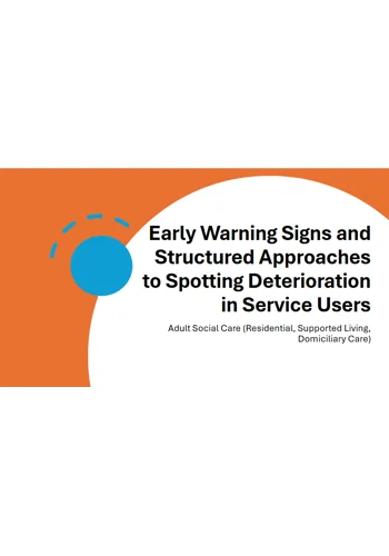 Deterioration Early Warning Signs Structured Approaches Training Resources