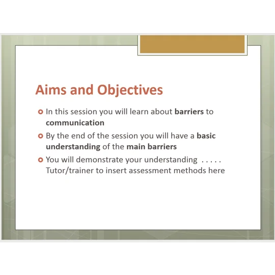 Effective Communication Awareness Training Resources