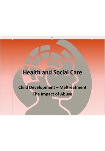 Effects of Abuse on Child Development Training Resources