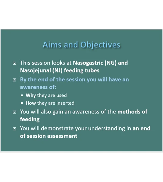 Enteral Route Feeding and Medication Training Resources