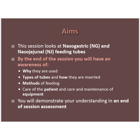 Enteral Route Feeding and Medication Training Resources