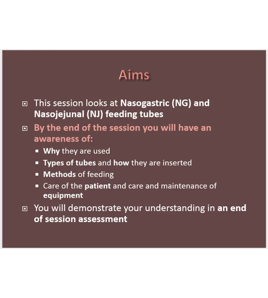 Enteral Route Feeding and Medication Training Resources