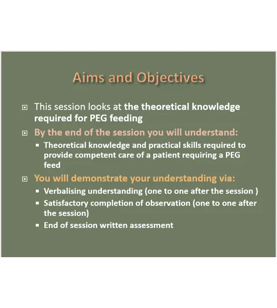 Enteral Route Feeding and Medication Training Resources