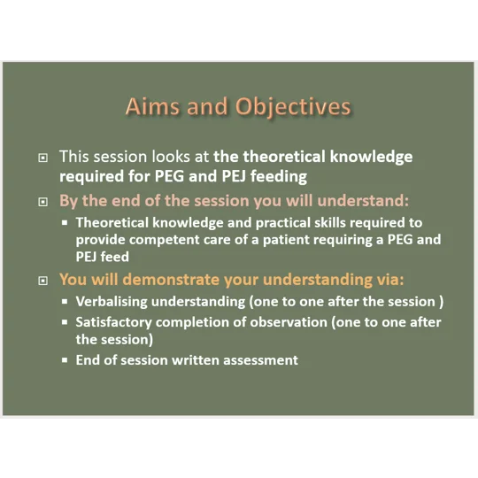 Enteral Route Feeding and Medication Training Resources