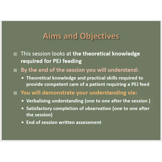 Enteral Route Feeding and Medication Training Resources