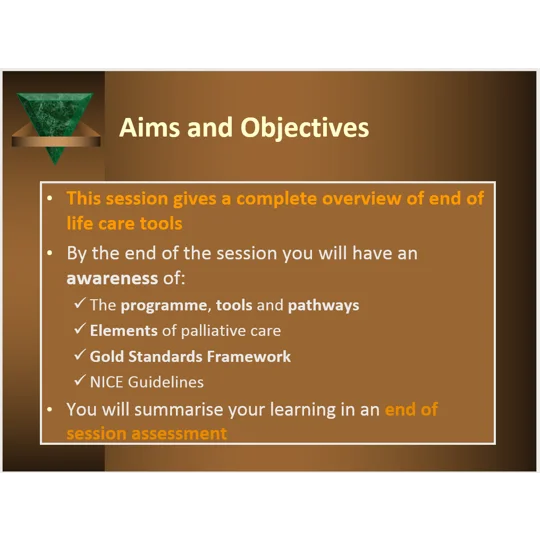 End of Life Care Planning & Tools Training Resources
