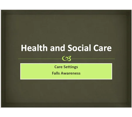 Falls Awareness and Prevention Training Resources