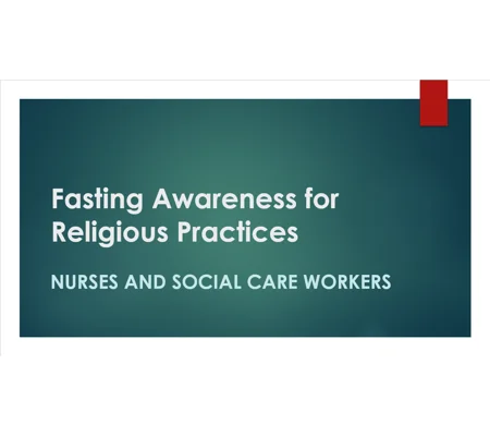 Fasting Awareness for Religious Practices Training Resources