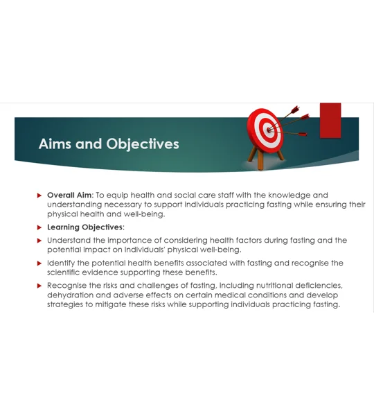 Fasting Health Considerations Training Resources