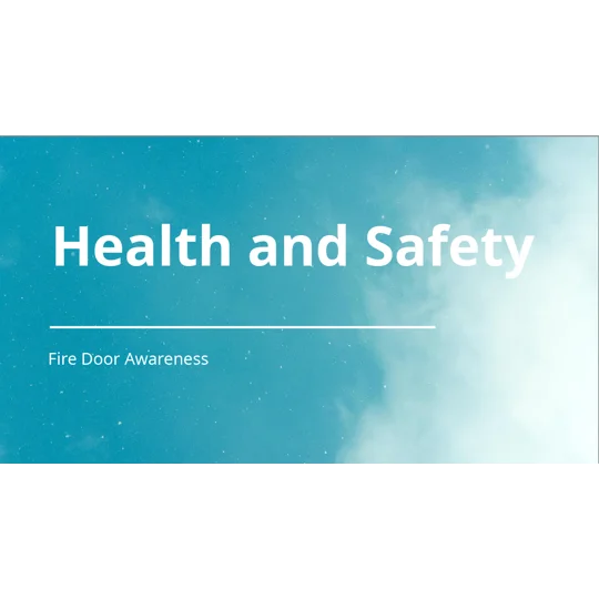 Fire Door Awareness Training Resources