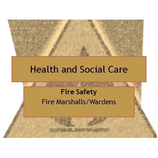 Fire Safety Awareness for Warden Marshall Training Resources