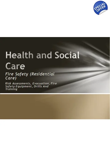 Fire Safety Risk Assessment Residential and Day Care Settings Training Resources