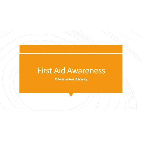 Obstructed Airway Awareness Training Resources