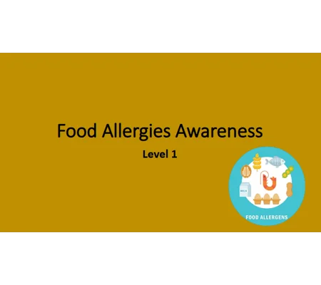 Food Allergies Awareness Level 1 Training Resources
