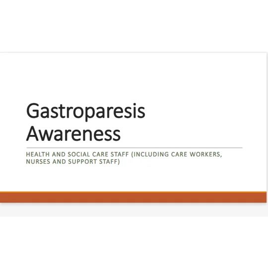 Gastroparesis Awareness Training Resources