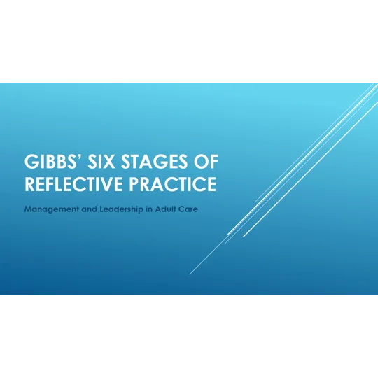 Reflective Practice Gibbs’ Six Stages of Reflective Practice Training Resources