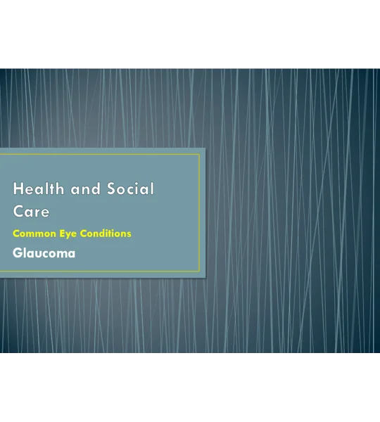 Glaucoma Awareness Training Resources