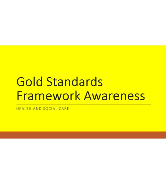 Gold Standards Framework Awareness Training Resources