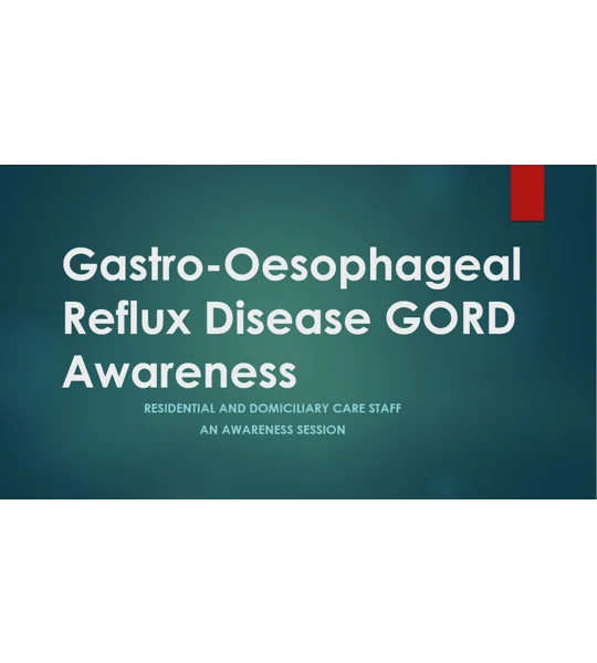 GORD (GERD) Awareness Training Resources