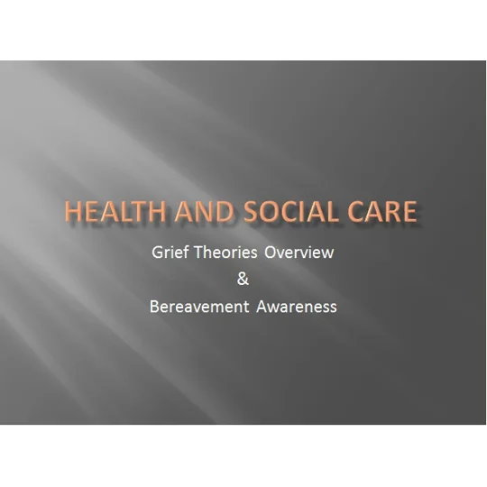Grief and Bereavement Awareness Training Resources