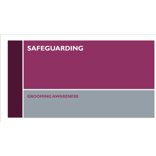 Grooming Awareness Training Resources