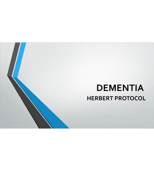 Herbert Protocol Missing Persons Training Resources