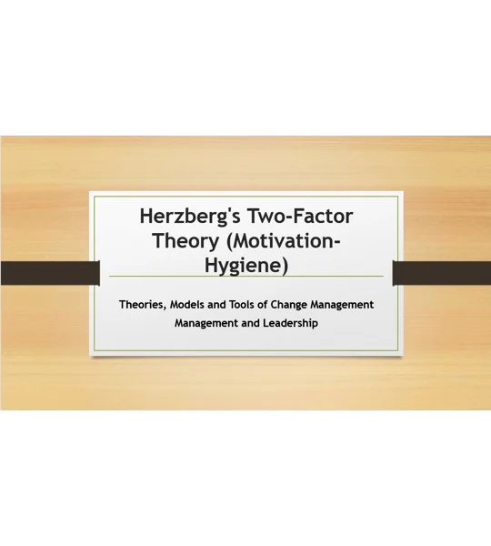 Herzberg's Two-Factor Theory Motivation-Hygiene Training Resources