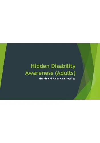 Hidden Disabilities Awareness Training Resources
