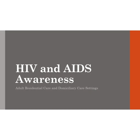 HIV and AIDS Awareness Training Resources