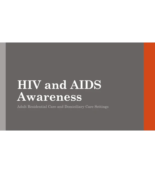 HIV and AIDS Awareness Training Resources