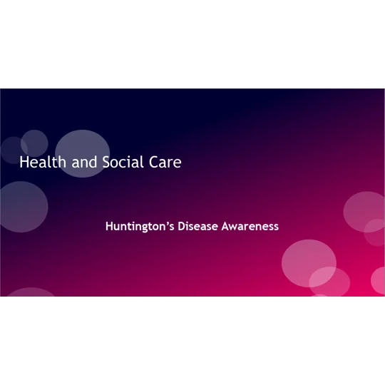 Huntington's Disease Awareness Training Resources