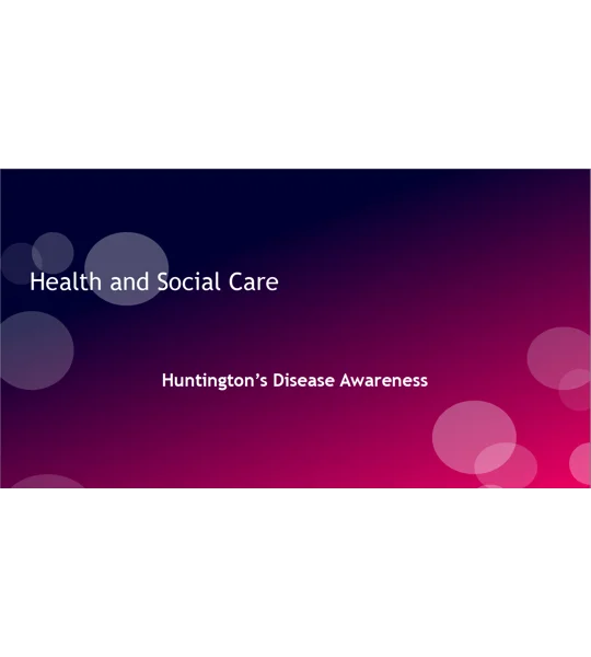 Huntington's Disease Awareness Training Resources