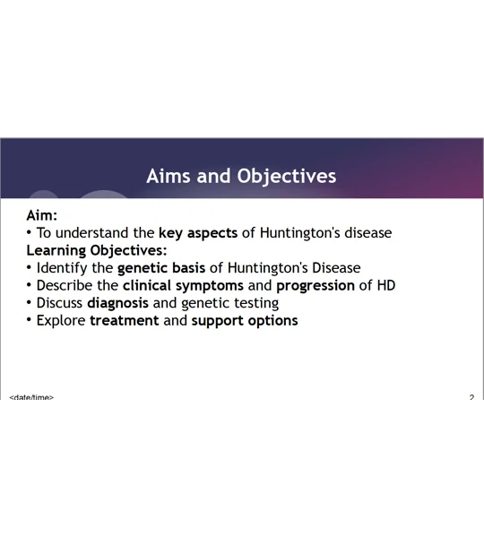 Huntington's Disease Awareness Training Resources