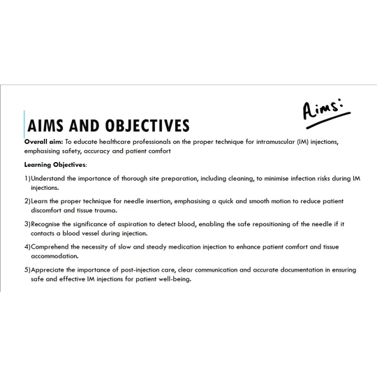Intramuscular Injections Technique & Steps to Take Training Resources