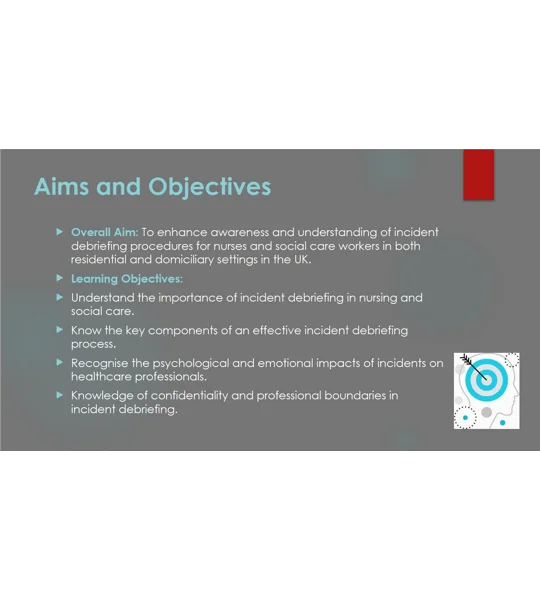 Incident Debriefing Awareness for Nurses & Social Care Workers Training Resources
