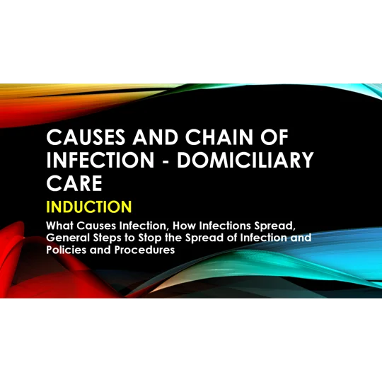 Induction - Domiciliary Care - Causes and Chain of Infection Training Resources