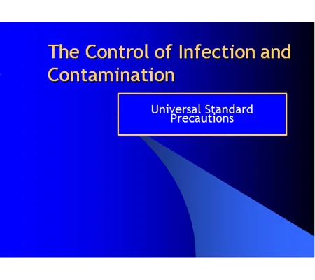 Infection Control Universal Standard Precautions Training Resources