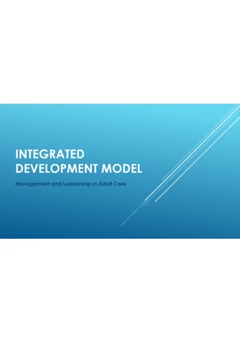 Supervision & Performance Management Integrated Development Model Training Resources
