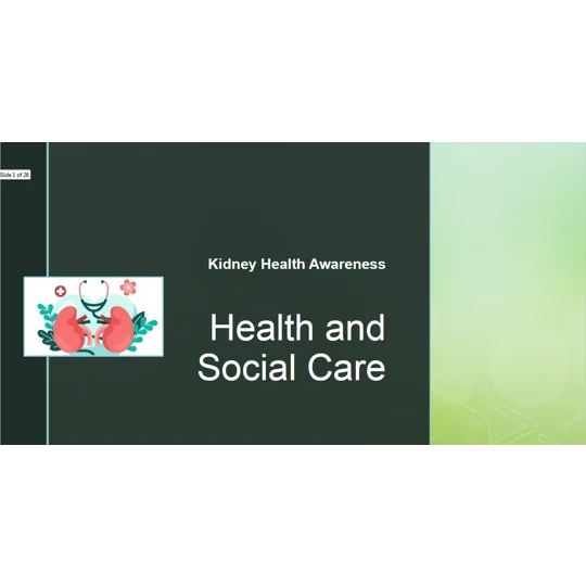 Kidney Health Awareness Training Resources